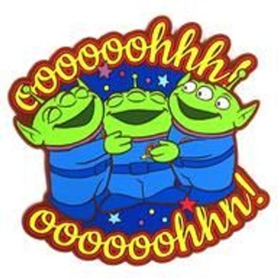 Used coaster Alien rubber goods Ichiban Kuji Toy Story Im here you F prize