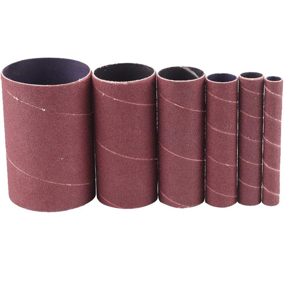 6pcs Universal Sanding Drum Kit Polish Polishing  Sleeve Accessories Sandpaper Sleeves