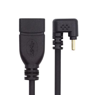 Xiwai 90 Degree USB Male To USB Female 10Gbps OTG Data Power Inverted U Back Angle USB-C Type-C 3.1 3.0-A Adapter, Cable, 30cm, Shape,