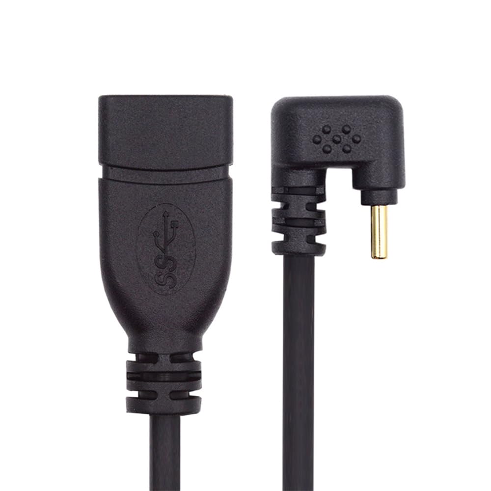 

xiwai 90 Degree USB Male to USB Female 10Gbps OTG Data Power Inverted U Back Angle USB-C Type-C 3.1 3.0-A Adapter, Cable, 30cm, Shape, чёрный