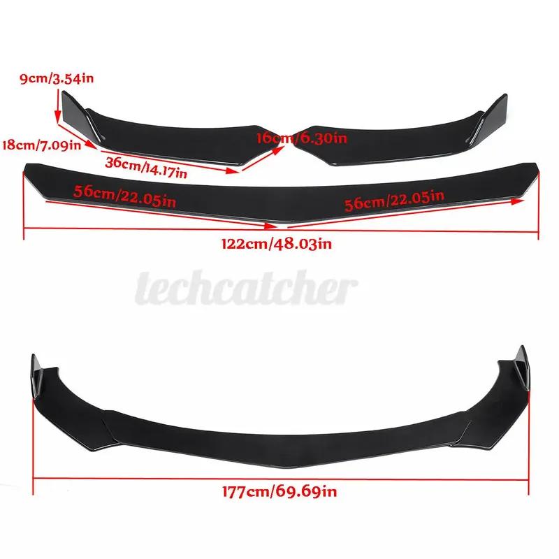 Do Dodge Charger RT SRT SXT Przednia Lipspoiler Zderzaka Body Kit Spoiler Splitter Połysk