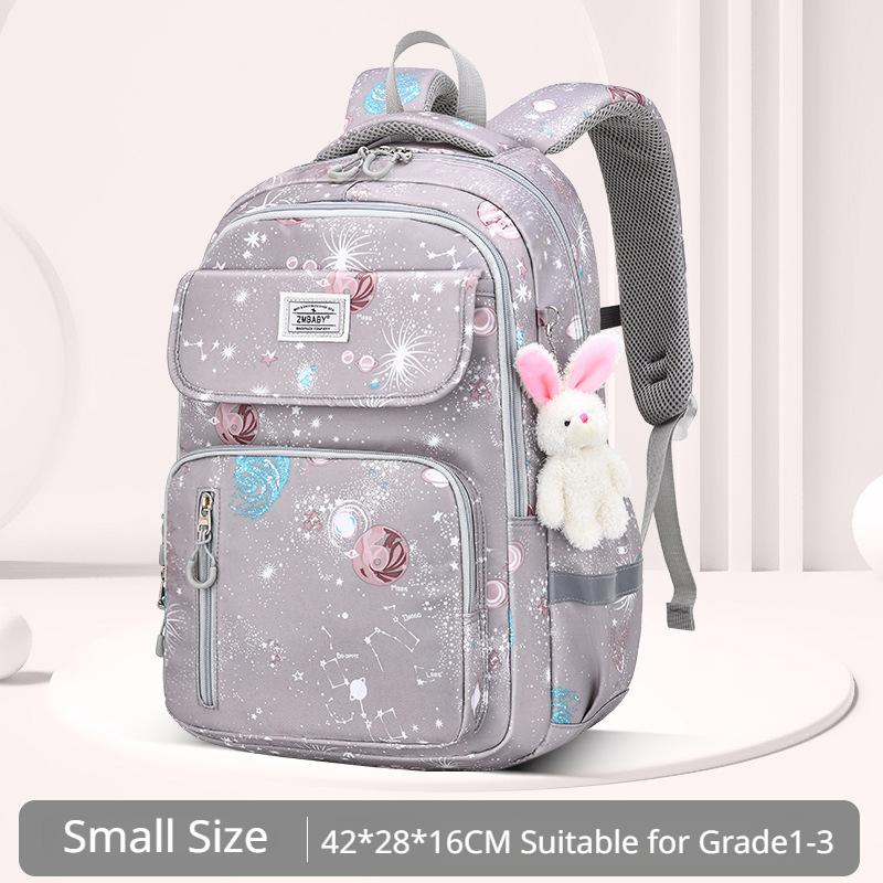 Nylon Waterproof Schoolbags for Girls Elementary School Students Grade 1 3 6 Cute Light Casual Backpack Spine Protaction Book Bag