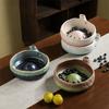 Self-Spinning Ceramic Berry Colander Bowl Easy-clean Berry Swirling Rinse Basin  For Fruits