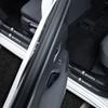 EZN2  Carbon Fiber Car Threshold Sticker Door Sill Protective Scuff Plate for New Skoda Octavia Logo Trunk Bumper Anti Scratch Strips