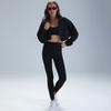 New short jacket ALOSCO yoga three-piece yoga fitness suit quick-drying fitness sportswear running suit
