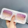 Retro Small Rectangle Sunglasses Women Men Trendy Jelly Color UV400 Square Green Purple Sun Glasses