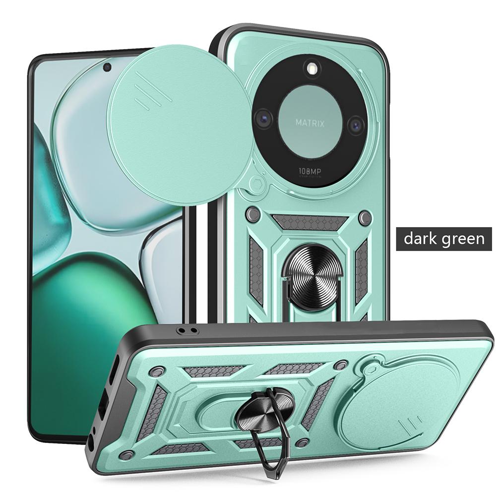Armor Holder Funda for Honor X9C Smart 5G Case Slide Camera Protection Ring Stand Shockproof Back Cover Capa Funda