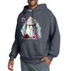 Men's Hooded Sweatshirt, Contrasting Color Sweatshirt, Sports   Casual Jacket