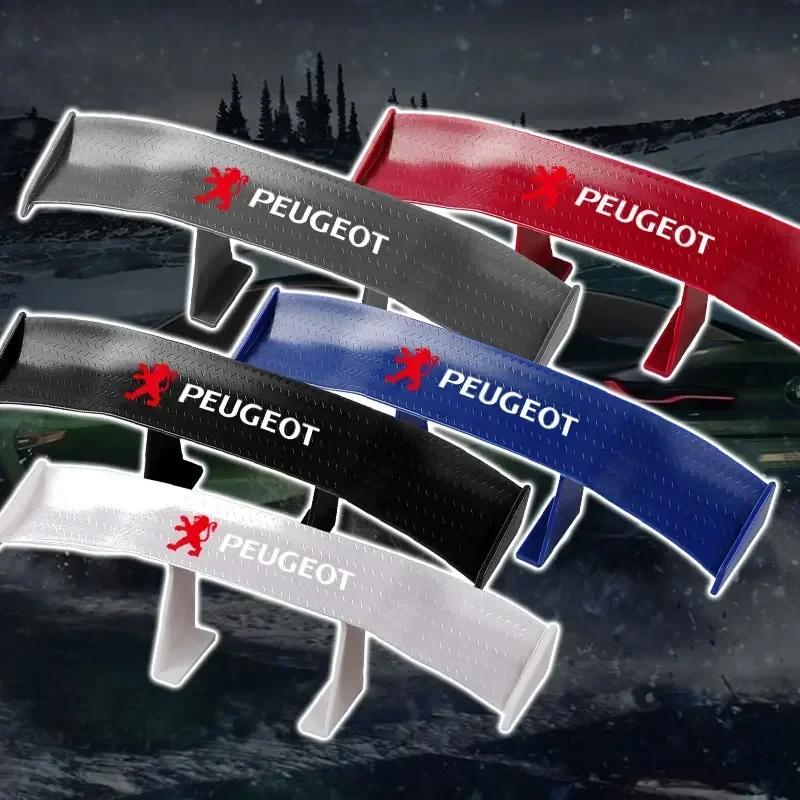 Für Peugeot Kohlefaser-Look Auto Mini Heckspoiler Mini Flügel Kleines Modell Für Peugeot 206 308 307 208 207 3008 2008 508 407 301