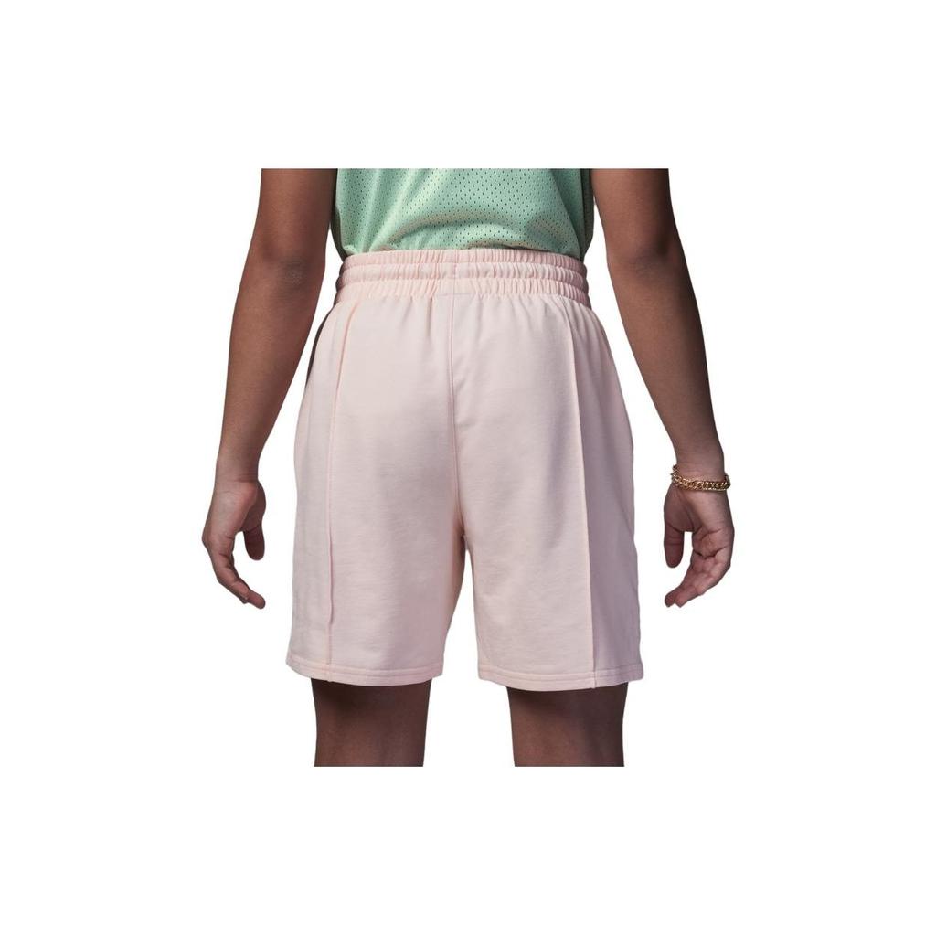Nike French Terry Shorts Kids Bottoms Coral-Red FQ0885-664