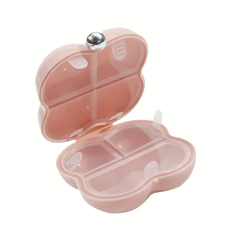 Cloud-Shaped Mini Jewelry Organizer Box - Portable Multi-Compartment Storage for Rings, Necklaces, Earrings & Bracelets, Durable Plastic
