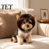Pet Wig for Cats Dogs Funny Dog Small Medium Large Dogs, Gift Lovers Costume with Adjustable Elastic Band Cosplay, Halloween, Christmas, Parties
