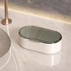 Double-Layer Soap Box Household Bathroom Non-Punching Hollow Drain Soap Box With Cover Dust Soapbox Holder