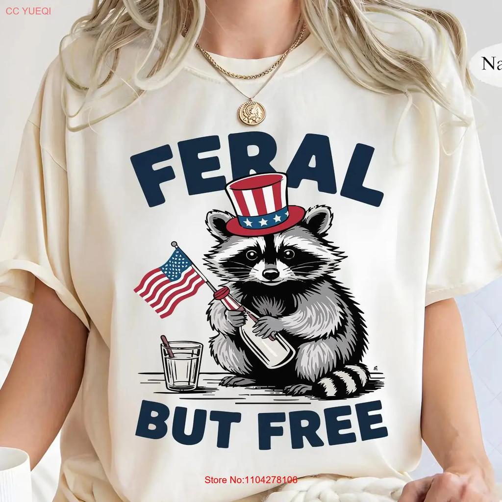 Funny 4th Of July T Shirt Raccoon Independence Day Patriotism 1776 Trendy Usa American Flag Vintage Breathable Unisex