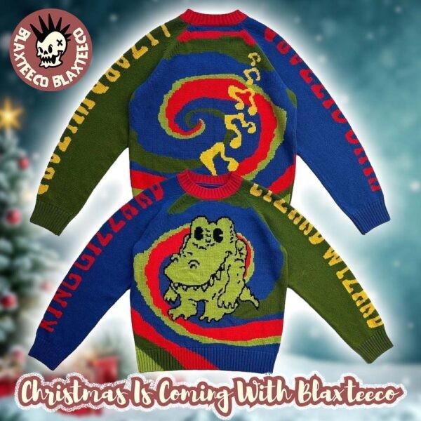 

King Gizzard And The Lizard Wizard The Funny Crocodile Ugly Christmas Sweater Unisex T-Shirt S