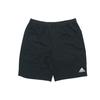 Solid Color Logo Elastic Waist Athletic Casual Shorts Men Shorts Black DU1556
