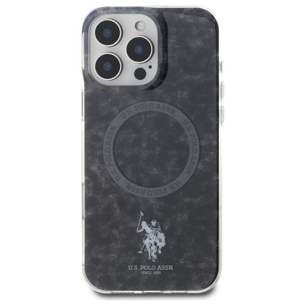 Us Polo Ushmp16Xhocldpk Iphone 16Pro Max 6.9 Czarny/Black Iml Ring Magsafe