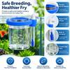 Schwimmendes Aquarium Bio-Filter Blaues Winkelstück Auslass Fischbecken Filter Brut Garnelen Zucht