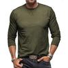Men's Round Neck T-shirt, Cotton Base Shirt, Long Sleeved Top