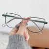 Portable Anti Blue Light Glasses Metal Square Frame Ultralight Computer Goggles Eye Protection for Men Women