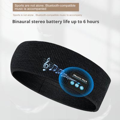 Bluetooth-kompaktes Stirnband, kabelloser Stereo-Sound, 3-6 Stunden Akkulaufzeit, Stereo-Musik, Sport, Fitness, Haarband