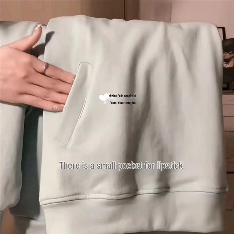 Plaid Hooded Two-Piece Sweatshirt - 2024 College Style Loose Fit