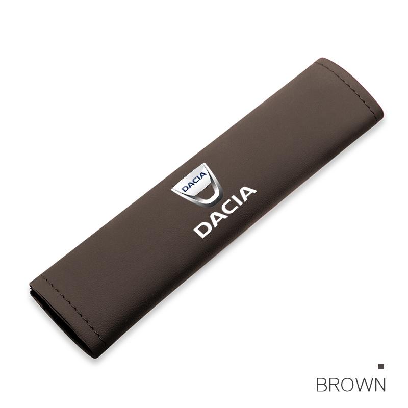 

Car Pu Leather Seat Belt Shoulder Protection Set Interior Accessories For Dacia Duster Logan Sandero Stepway Dokker Lodgy MCV