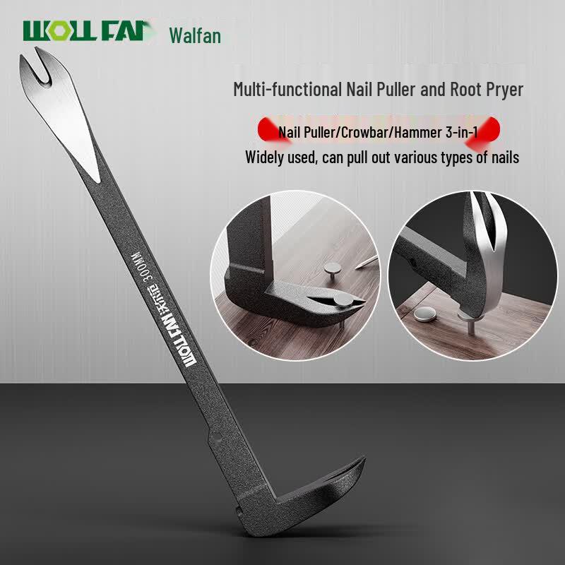 Double-Head Nail Puller & Pry Bar