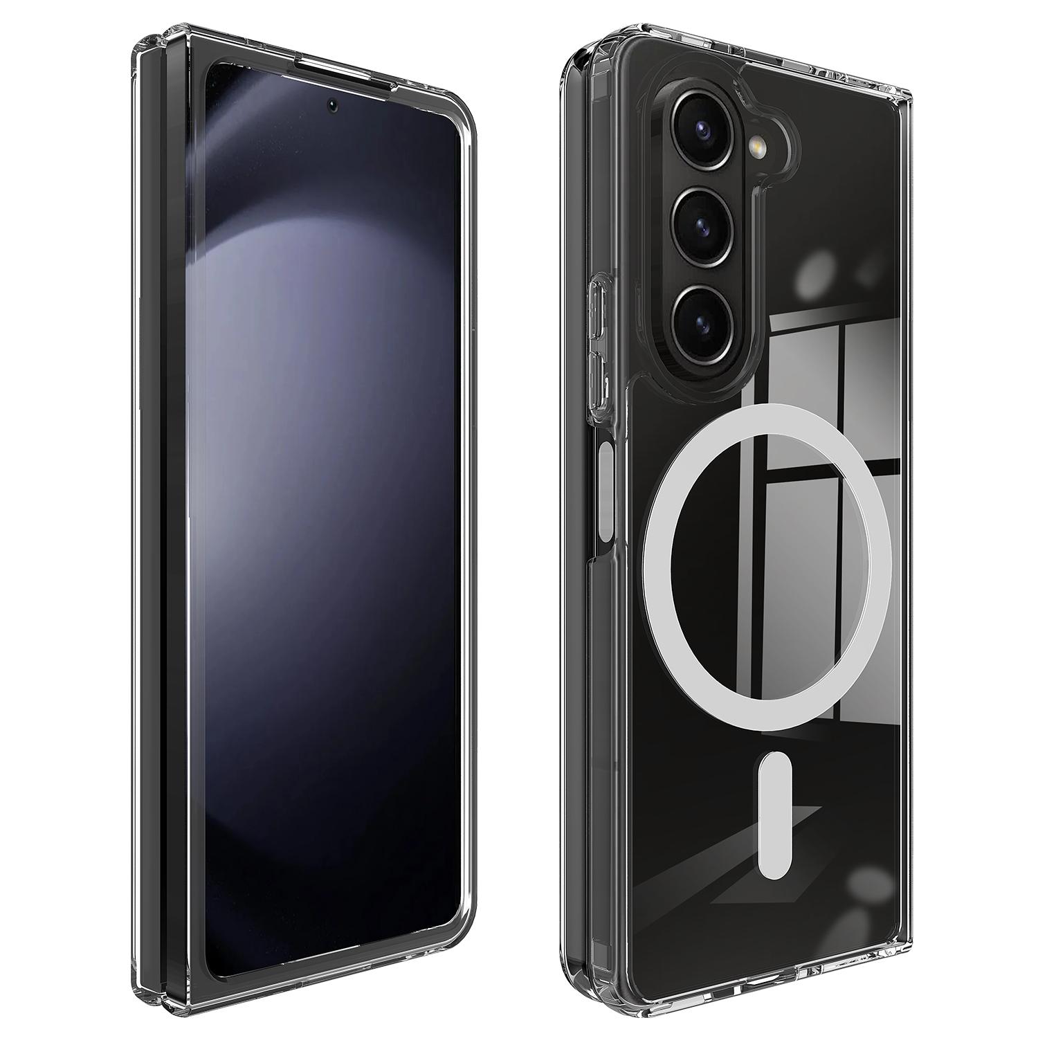 

For Samsung Galaxy Z Fold6 5G Case Compatible with MagSafe TPU+Acrylic Shockproof Phone Cover A