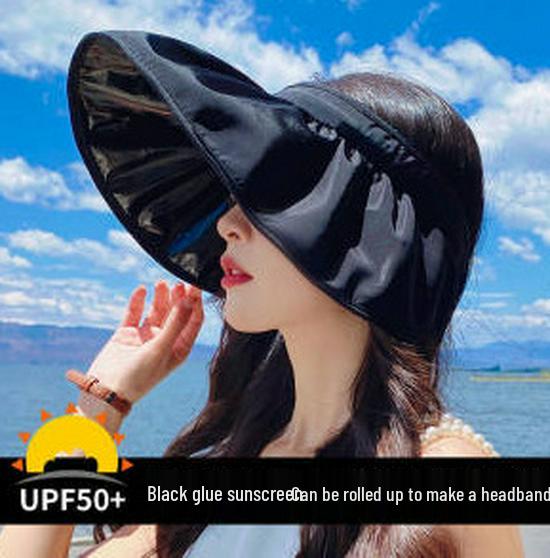 Women's Foldable Wide-Brim Sun Hat - UV Protection for Summer Cycling