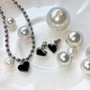 [925 Silver Needle/Celebrity Worn] Mini Black Earrings (Headquarters Repair Available)_Njhcer14