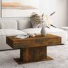 Coffee Table Smoked Oak 96x50x45 Cm Wood Based Material