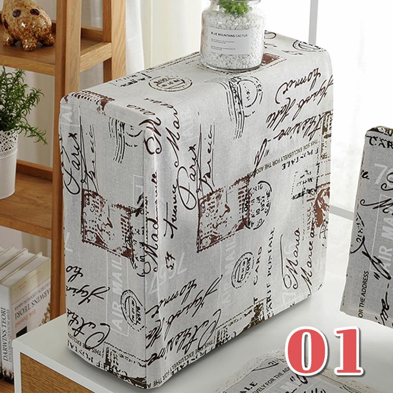 Cotton And Linen Desktop Computer Host Dust Cover Fabric Full Dustproof PC Computer Mainframe Protective Case