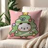 Cartoon dudu bubu Christmas tree cute cushion cover Pillow Cover Decoration Room Home Sofa living Office Car Nordic Simplicity