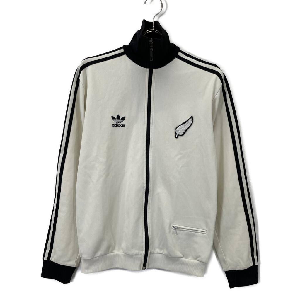 Adidas Limited Edition 00s All Blacks Embroidered Beige X Black Trefoil Track Jacket Jacket M Beige / blackUsed