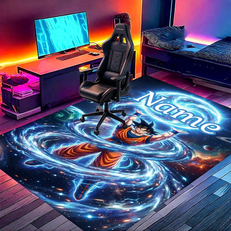Custom Name Personalized DRAGON BALL Print Carpet, Versatile Home Decor Rug, for Playroom, Apartment, Balcony, Entryway, Hallway Gift