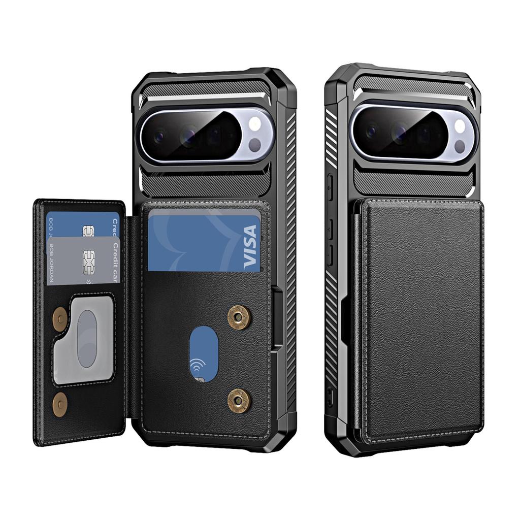 Left-Right Flip Card Slot Wallet Leather Phone Case for Google Pixel 7 8 9 10 Pro XL Shockproof Pocket Cover for Pixel 9A 8A 7A