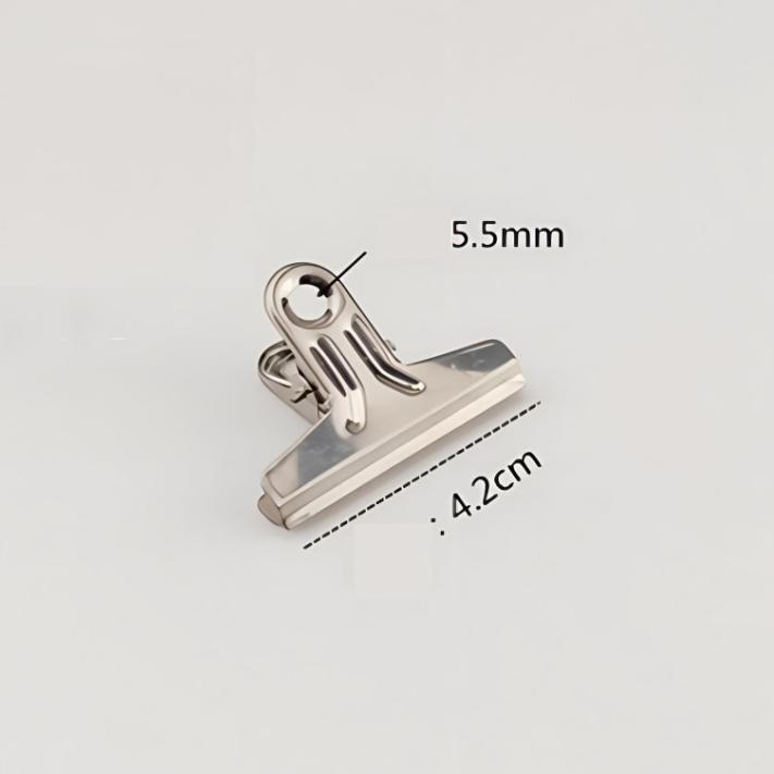 

Зажим из нержавеющей стали Зажим для запечатывания пакетов с едой Многоразовые Сверхпрочные зажимы из нержавеющей стали Многоцелевой Герметичный зажим Офис Школа Дом Кухня S-6Pcs