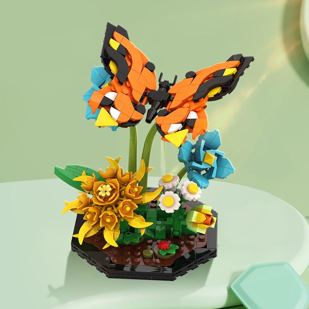 MOC Animal Series Dragonfly & Butterfly Building Blocks - Lego Compatible Toy Model