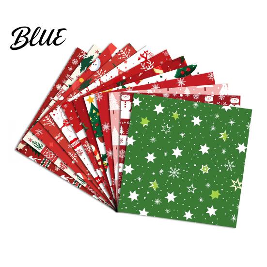 Handmade Greeting Card Supplies 12 Sheet Christmas Scrapbook Paper Winter Holiday Craft 5.9 x Inch Tree Snowflake Paper Snowman Decorative Cardstock