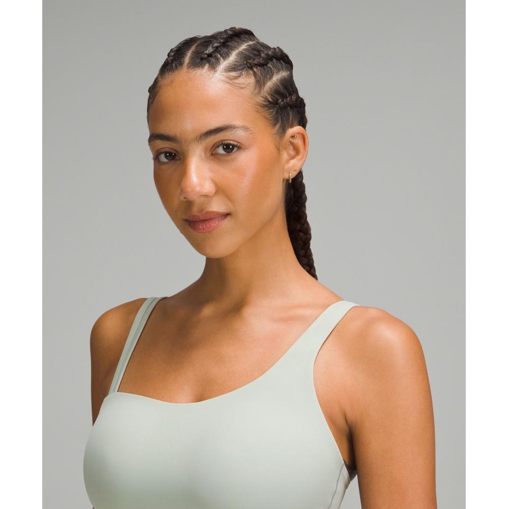 Lululemon Soft Foam Cup Asymmetrical Bra  Light Support  D DD Cup jaDe Grey