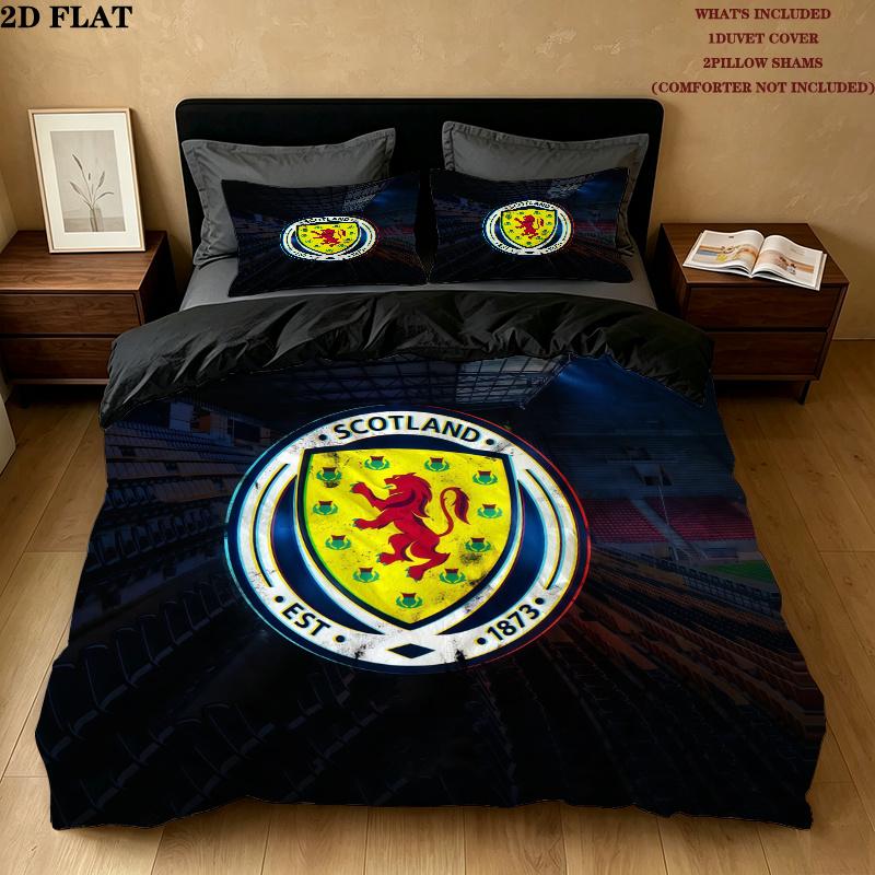 Scotland Pattern Bedding Quilt Set  Home Decoration  Gift (1 * duvet cover + 2 * pillowcase  without core)