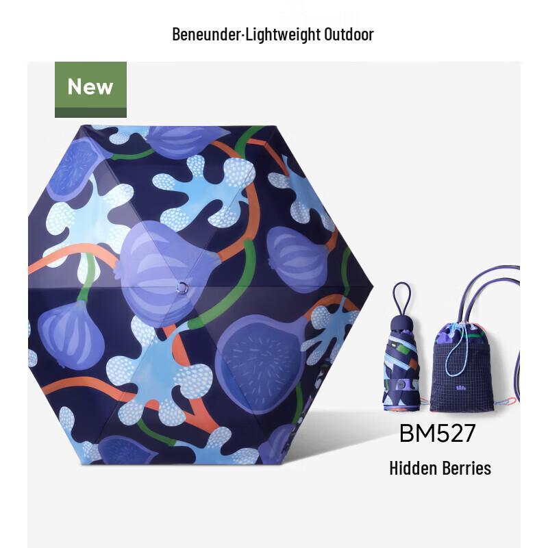 Beneunder Portable 5-Fold Anti-UV Sun Umbrella