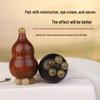 Purple Sandalwood Red Rose Gua Sha Stick: Compact Chubby Gourd Eye Massager with Small Lotus Head for Facial Massage.