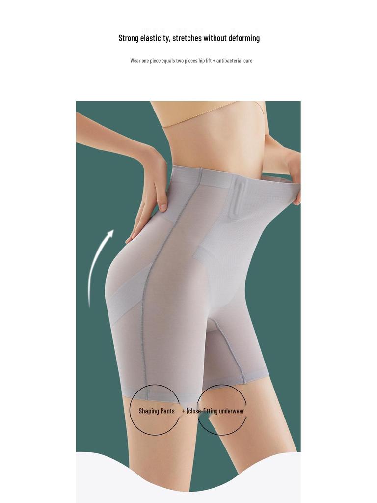 Summer High-Waisted Tummy Control Panties: Breathable, Strong Waist Cincher with Hip Lift for Women.