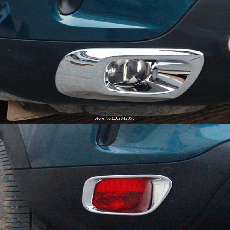 For Citroen C5 Aircross 2018 - ABS Chrome Front Rear bumper Fog Lights Lamp Cover Frame Auto Trim Exterior Kit Accessories