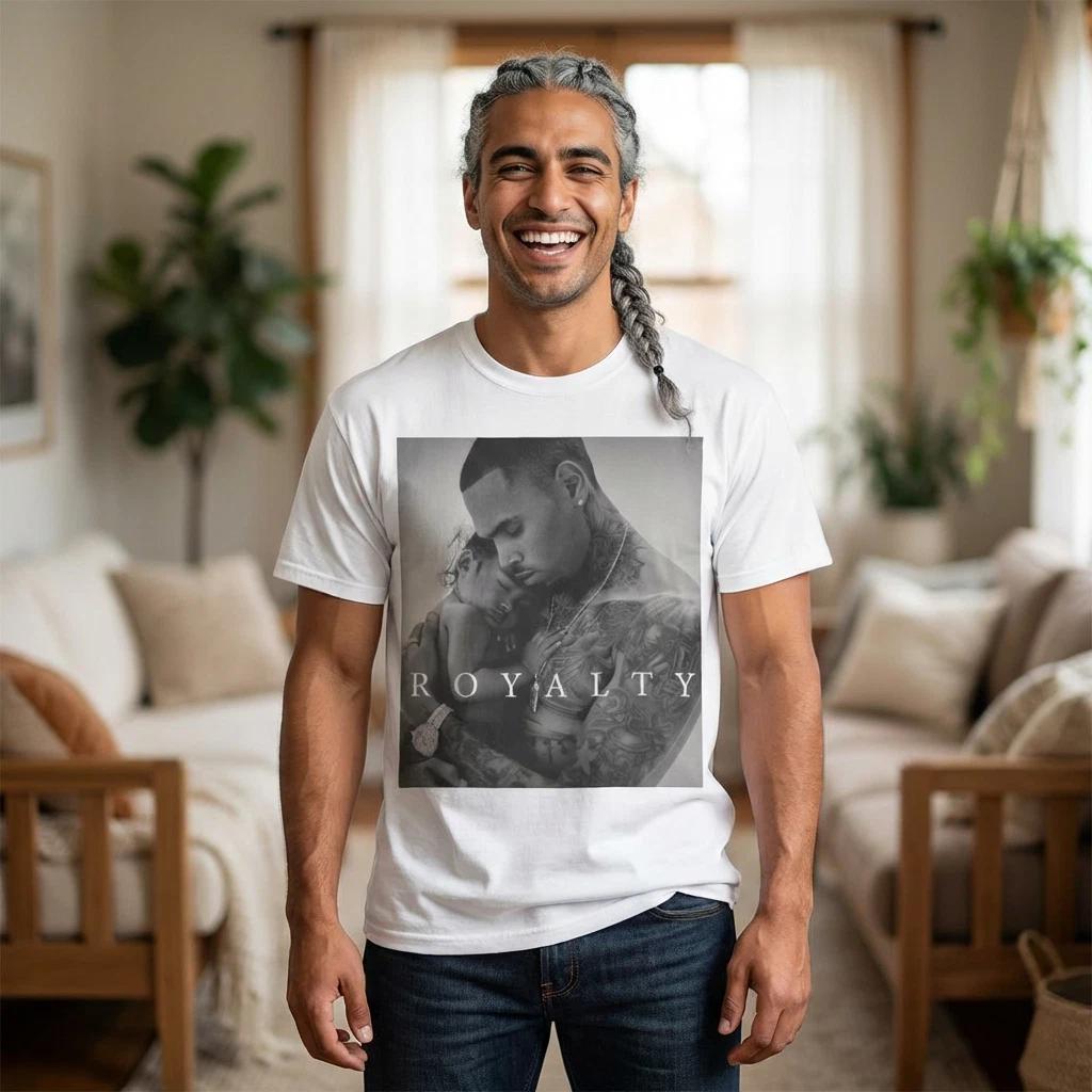 Royalty Portrait T-shirt | Black & White Photo Graphic S