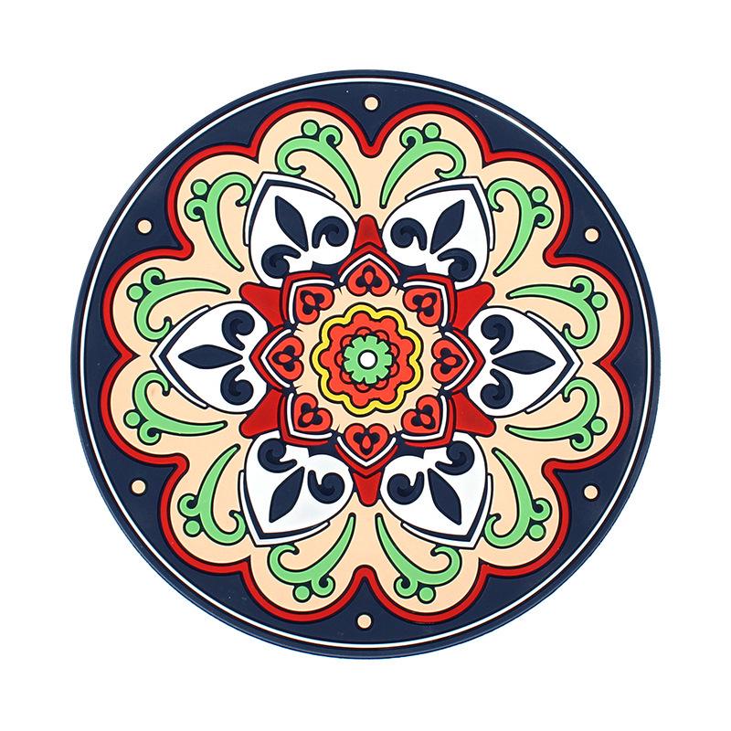 Bohemian Ethnic Style Non-Slip Insulated Coaster for Coffee, Tea, and Bowls