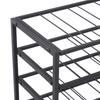 Wine Rack Bottle Rack Bottle Storage Capacity 54 Bottles Dim. 63L x 25W x 91H cm Black Metal