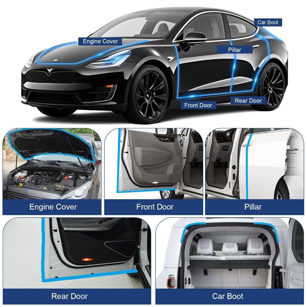 Gummi Auto Türdichtungsleiste Seitenwulst Design Türgummidichtung Universell Passend